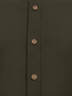 Front Button Placket - Green Pathani