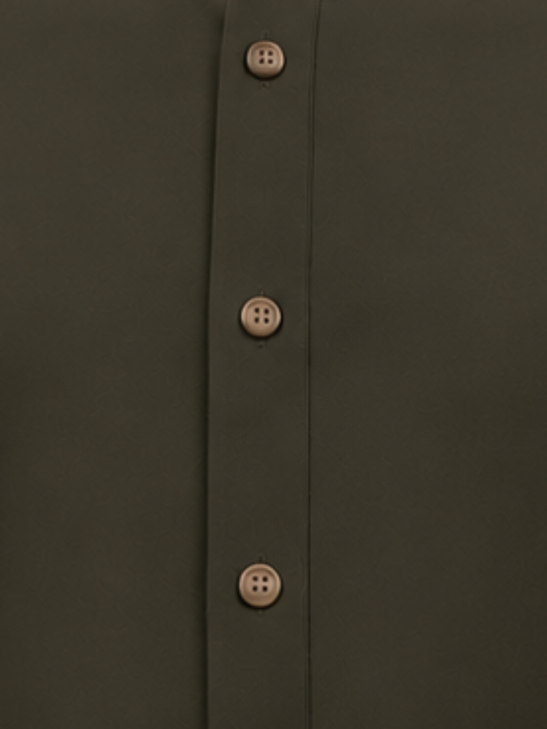 Front Button Placket - Green Pathani