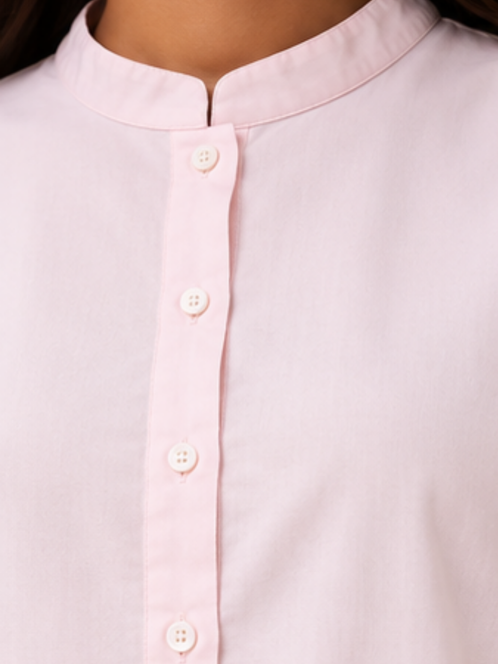 Front Button Placket Pink Printed Kurta Salwar Set 