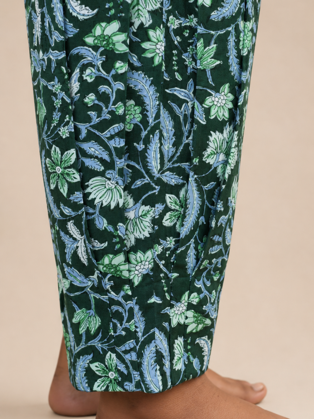 Full Length Green Printed Salwar