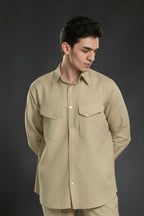 Twin Flap Pocket Linen Shirt Casual Shirt