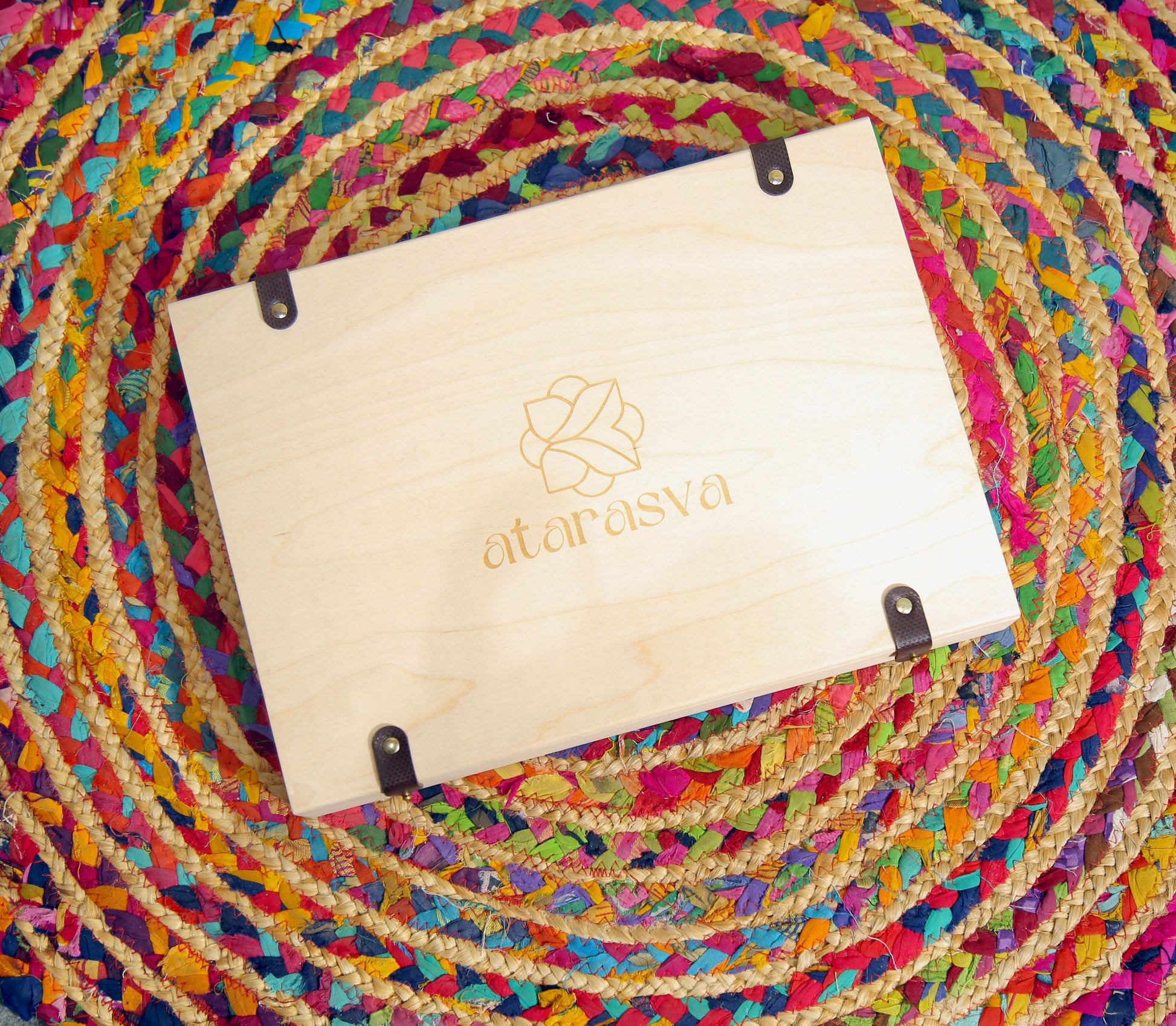 Baltic Birch Plywood “Atarasva” etched Gift Box Atarasva