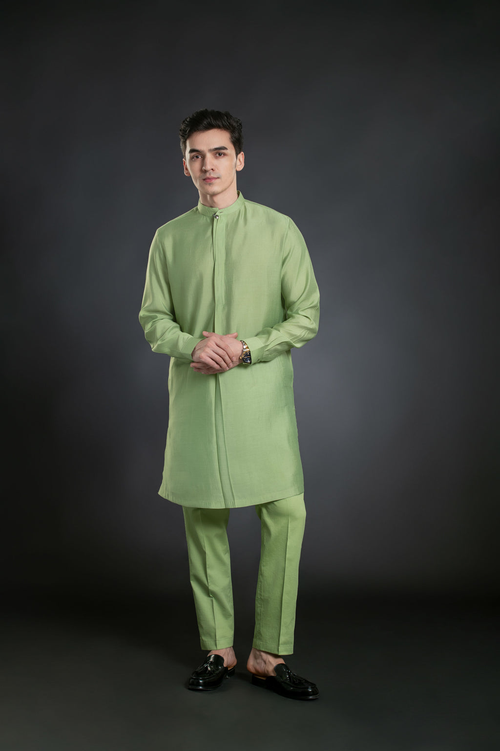 Green Kurta Set for Men