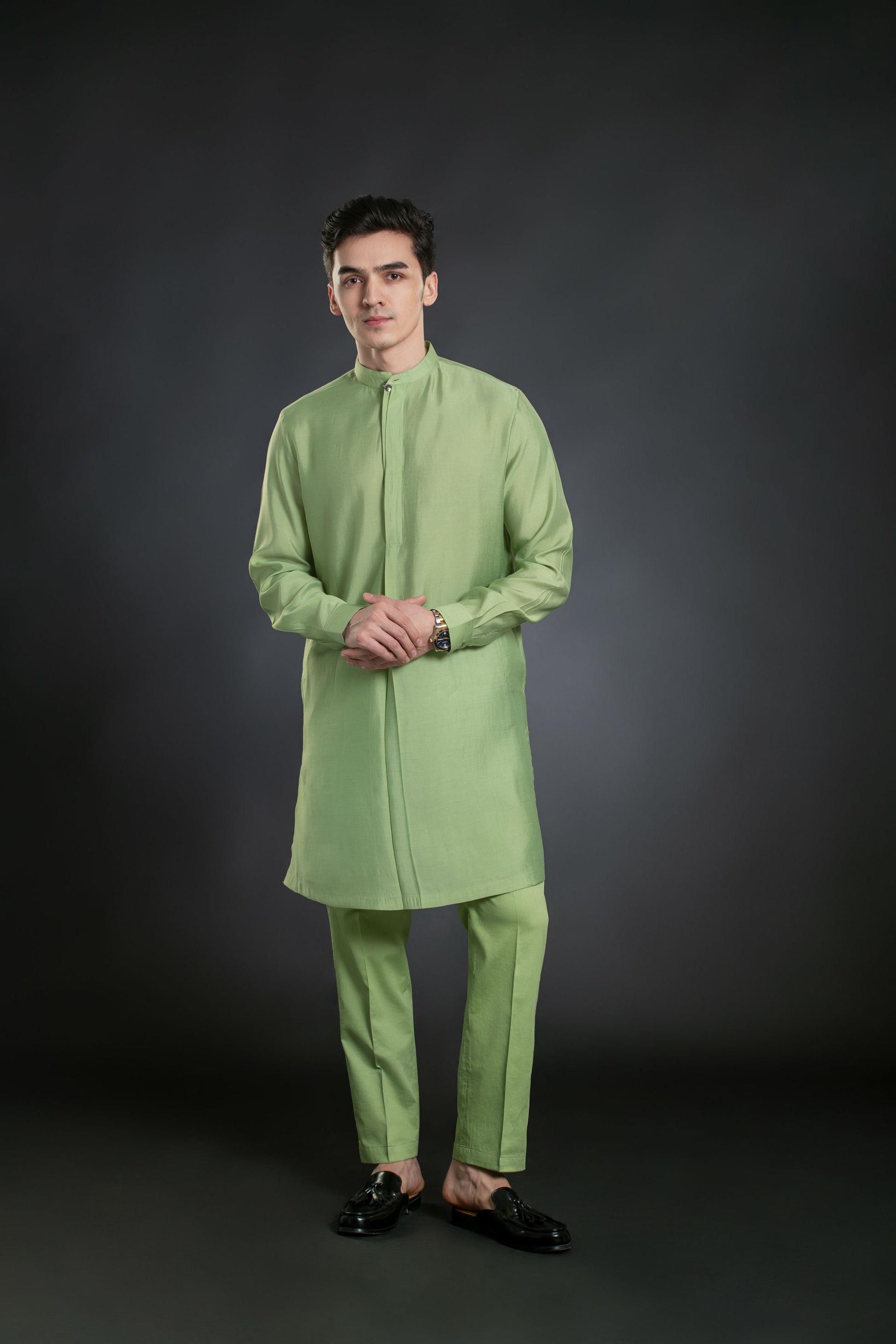 Green Kurta Set for Men