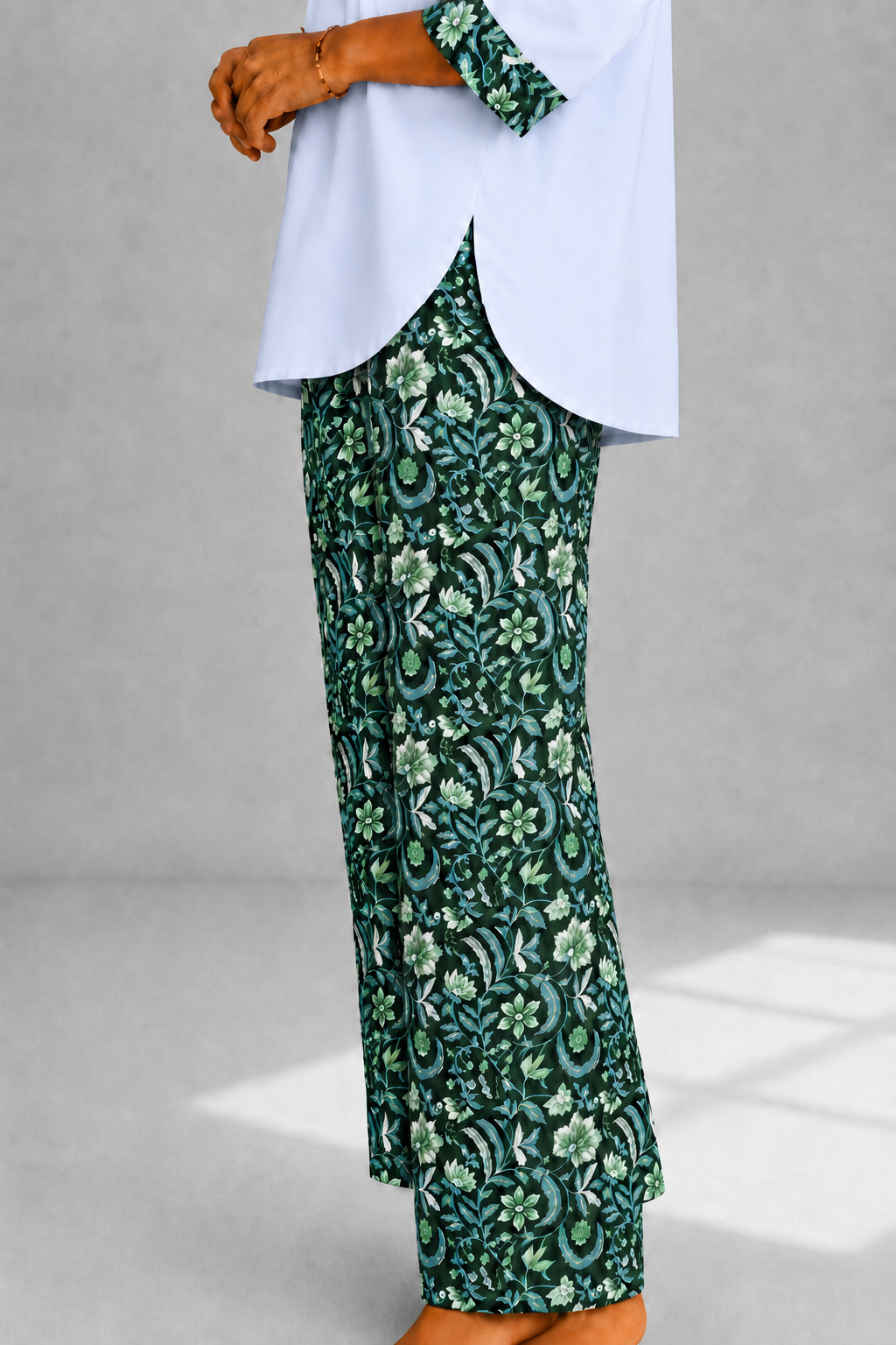 Greent Printed Womens Salwar