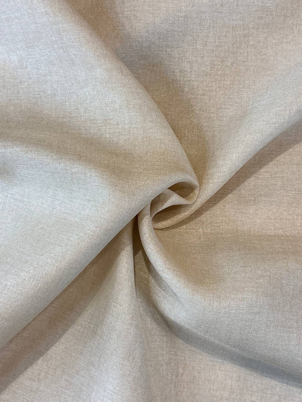 Ambar - Tussar Silk Beige Kurta for Men's with Mandarin Collar