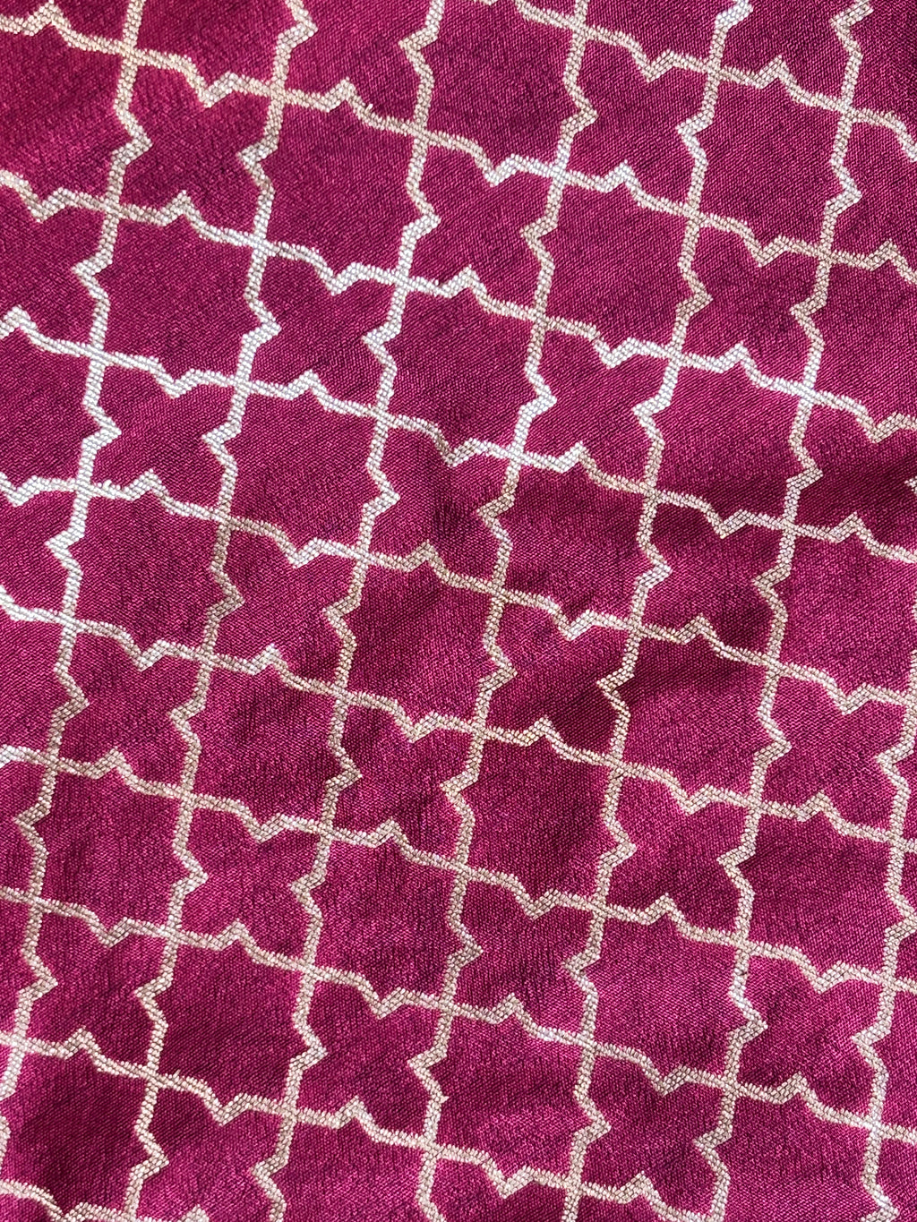 Nuraaz - Ruby Pink Silk Kurta Set for Men with Mandarin Collar