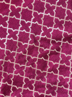 Nuraaz - Ruby Pink Silk Kurta Set for Men with Mandarin Collar