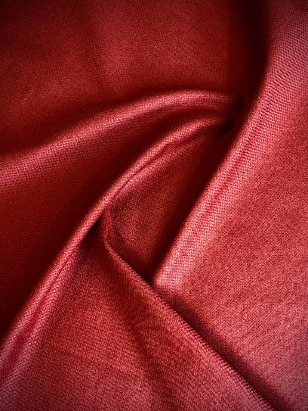 Men's Rustic Wine Short Kurta with Mandarin Collar