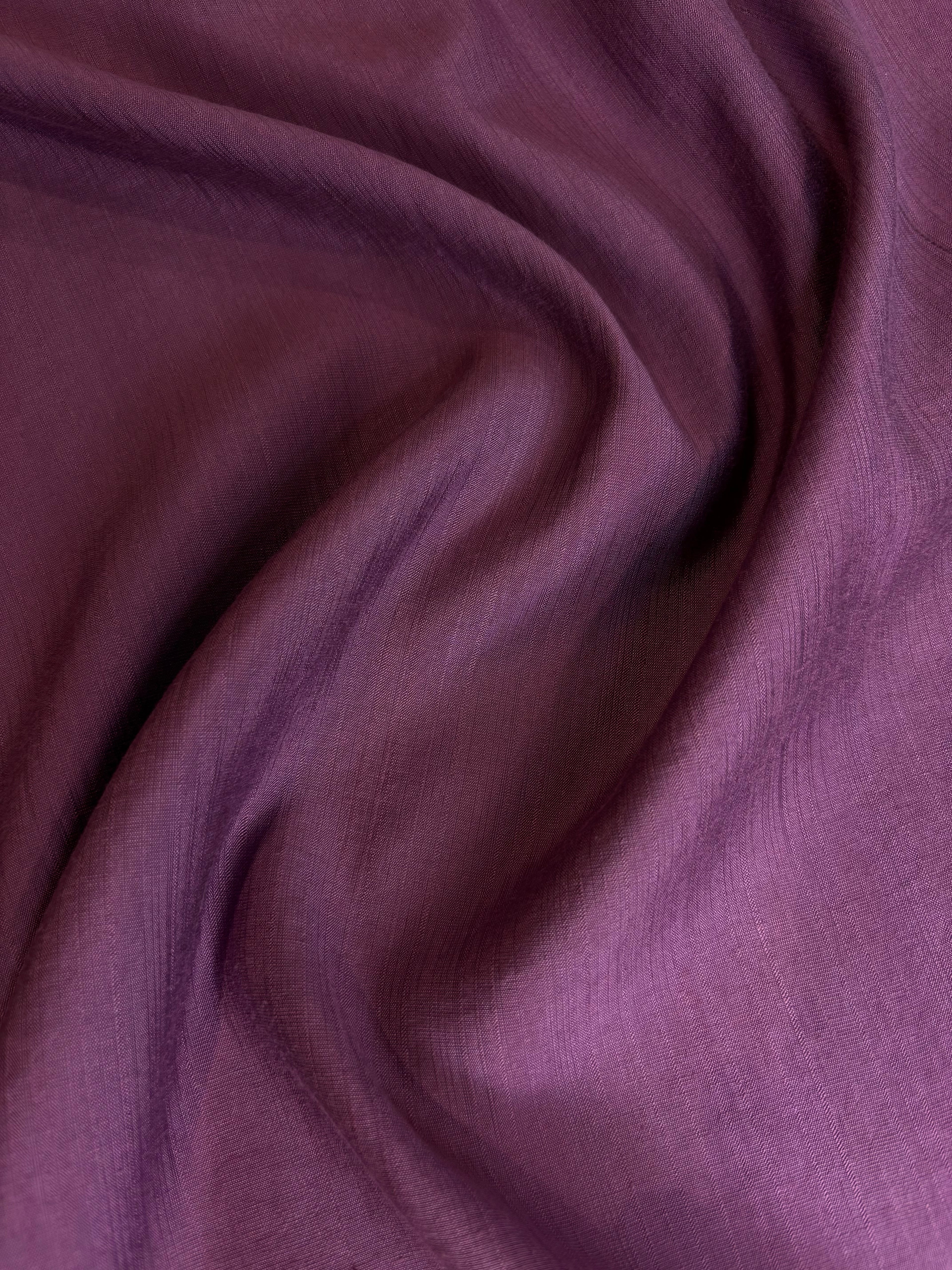 Men's Lustrous Purple Kurta with Mandarin Collar