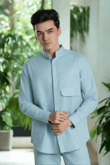 Flap Pocket Linen Shirt