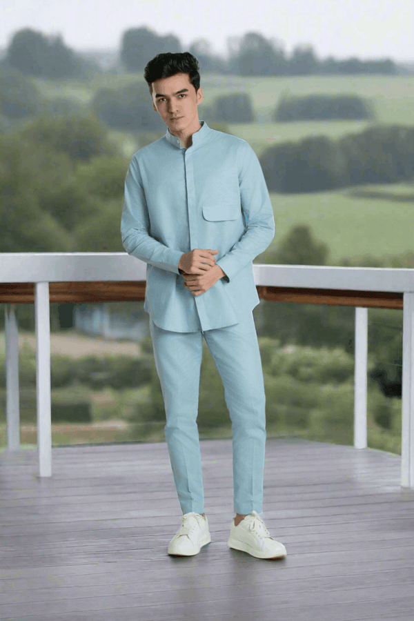 Men's Flap Pocket Linen Co-Ord Co-Ord Set