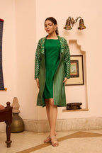 Rubab & Reva - Potli Buttons with Embroidered Collar Twin Set Twinning Statement