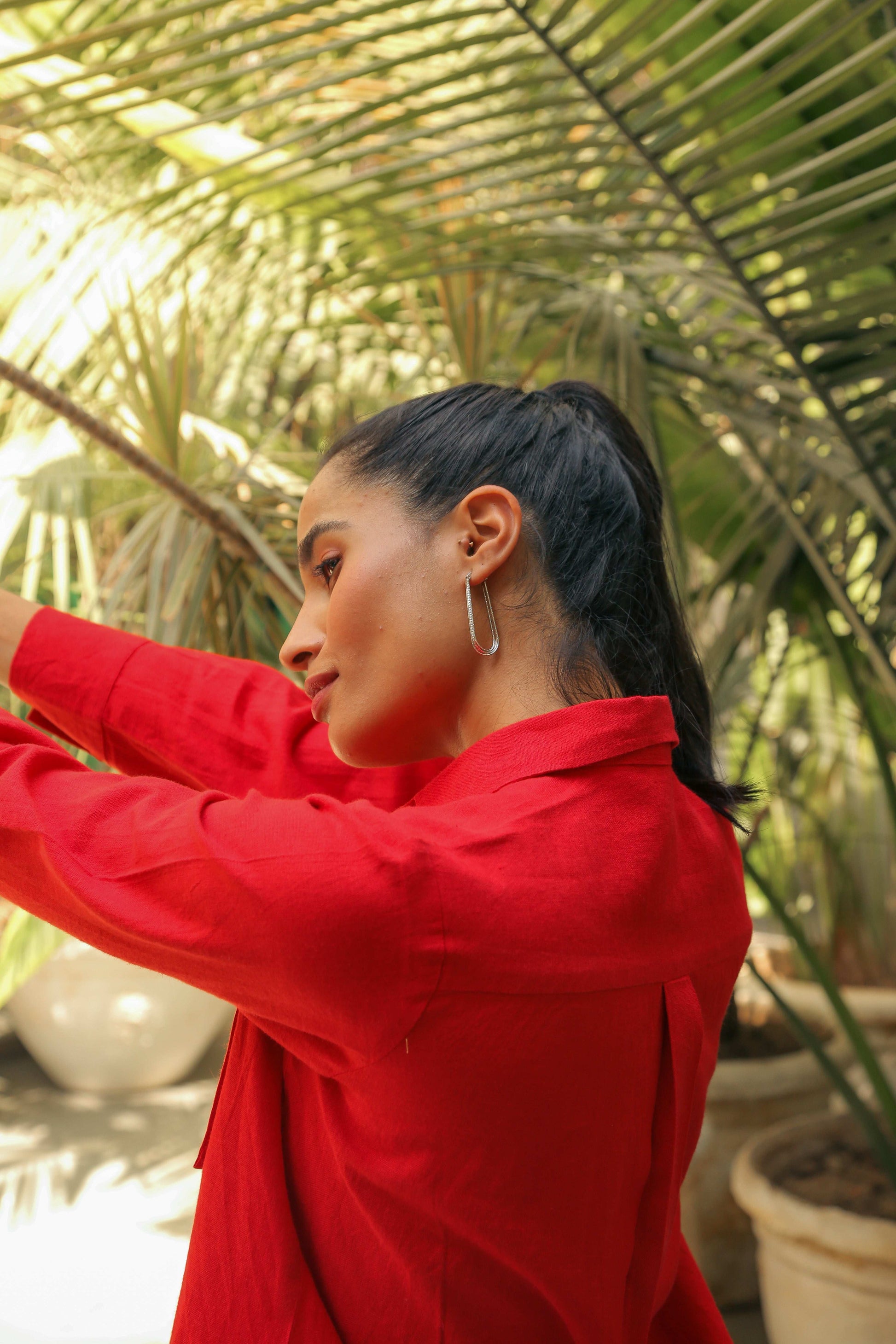 Women’s Linen Cotton Shirt Shirts Solid Linen Shirt