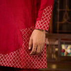 Kaynaat & Qurat - Temple with Tulip Salwar Man Women Set Twinning Statement