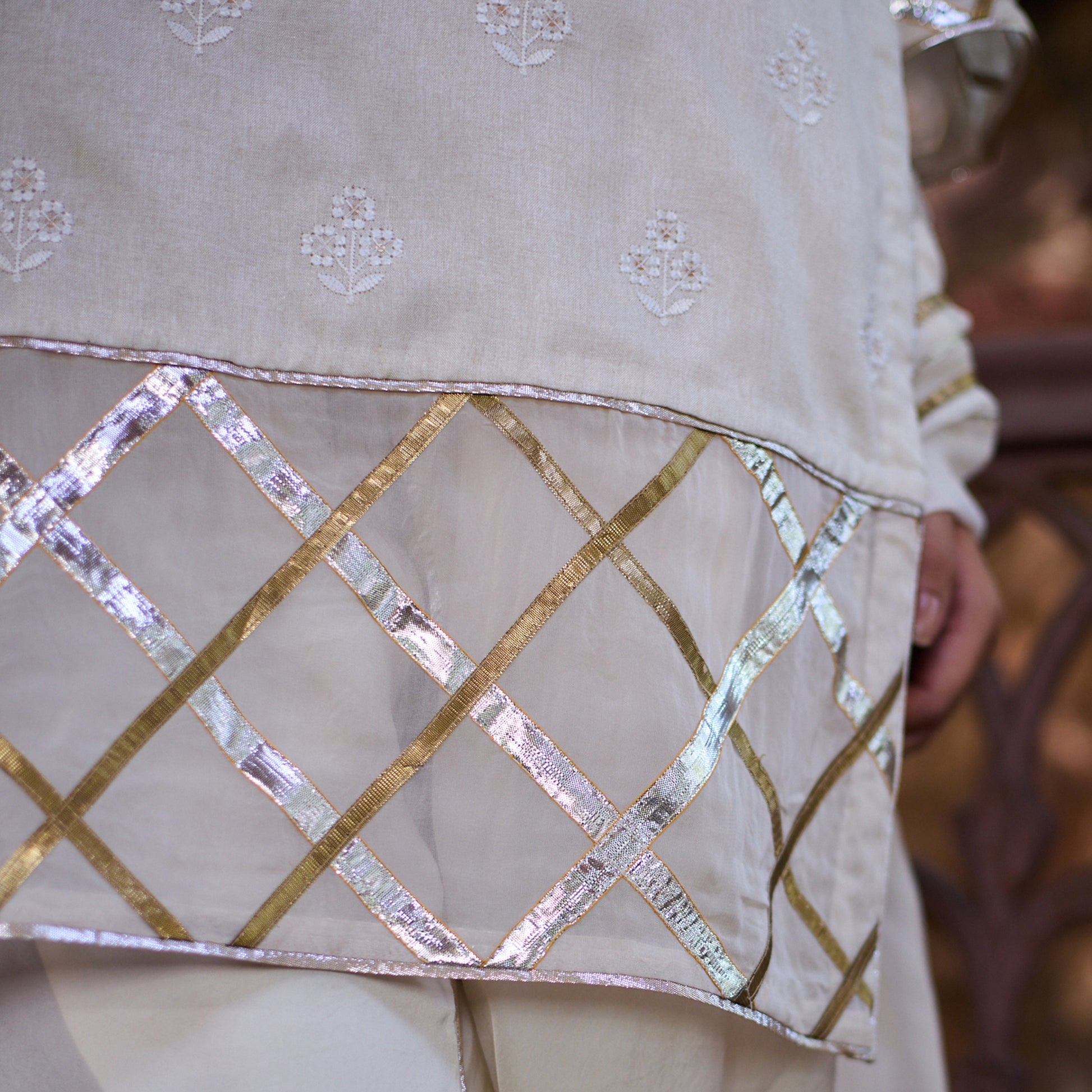 Lace Design work kurta set