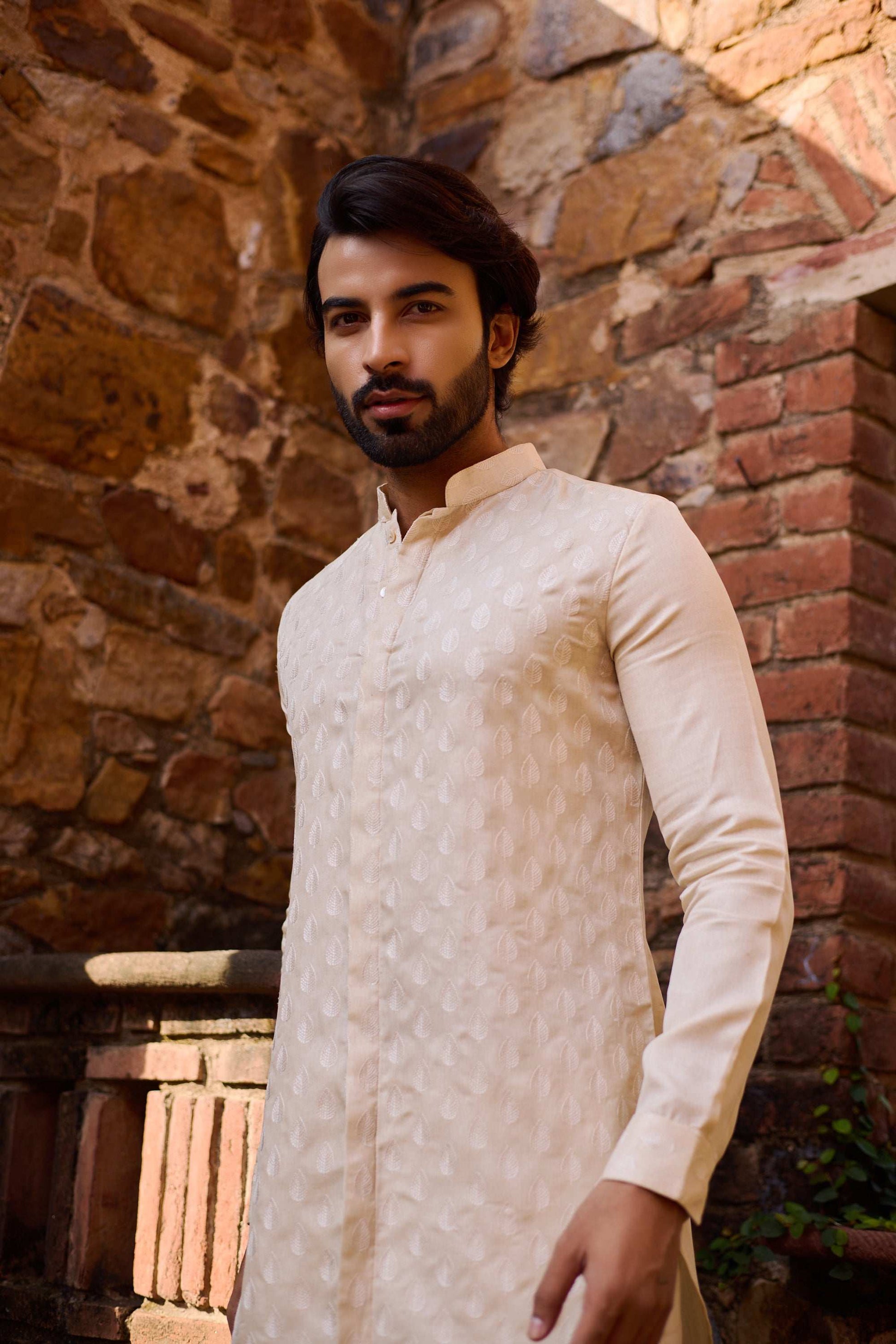 Dilshaad - Embroidered Designer Full Sleeves Kurta Set for Men Kurta Pant Set Kurta Pant Set