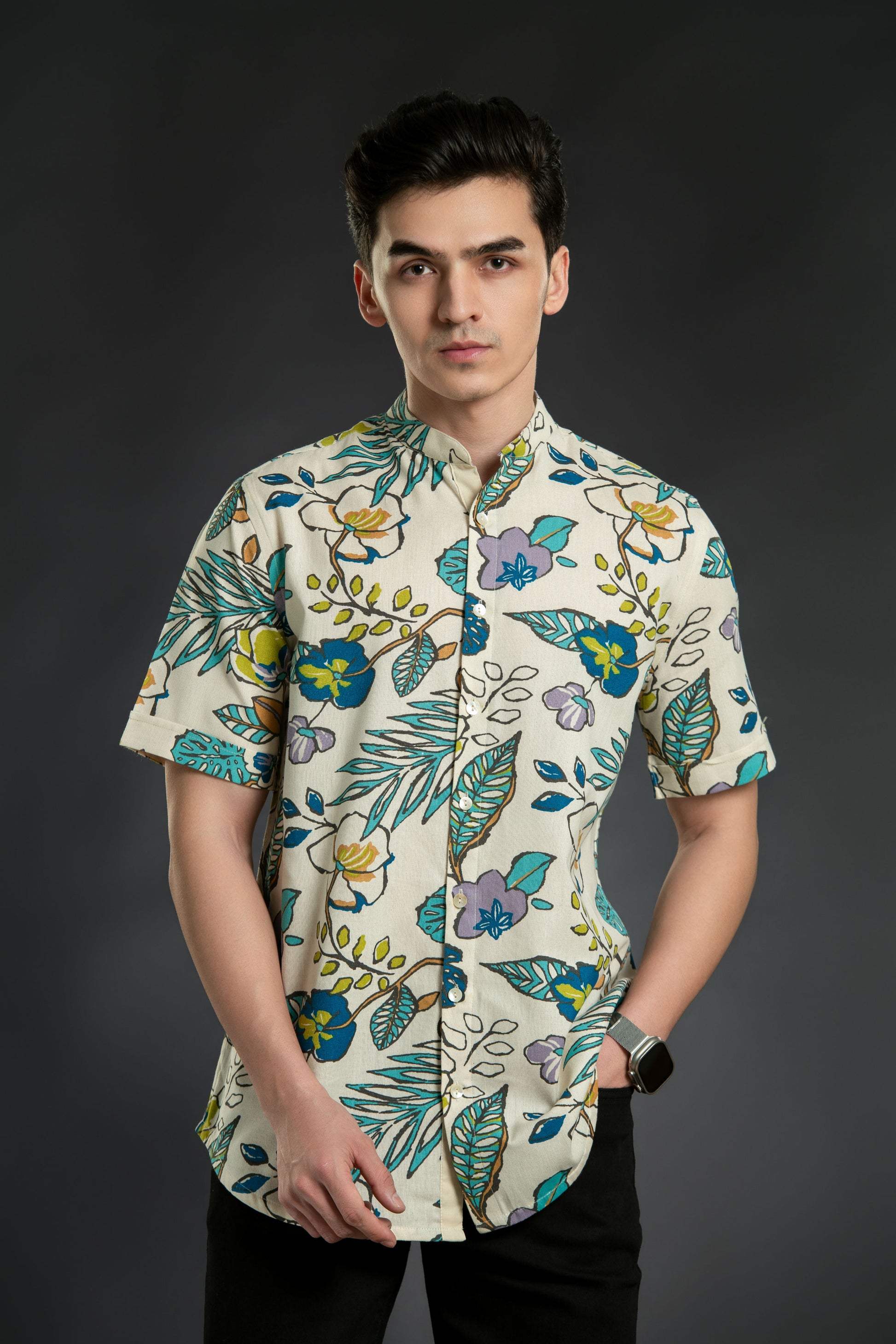 Leaves Design Shirt for Men