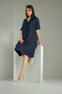Women's A-Line Pleated Dress