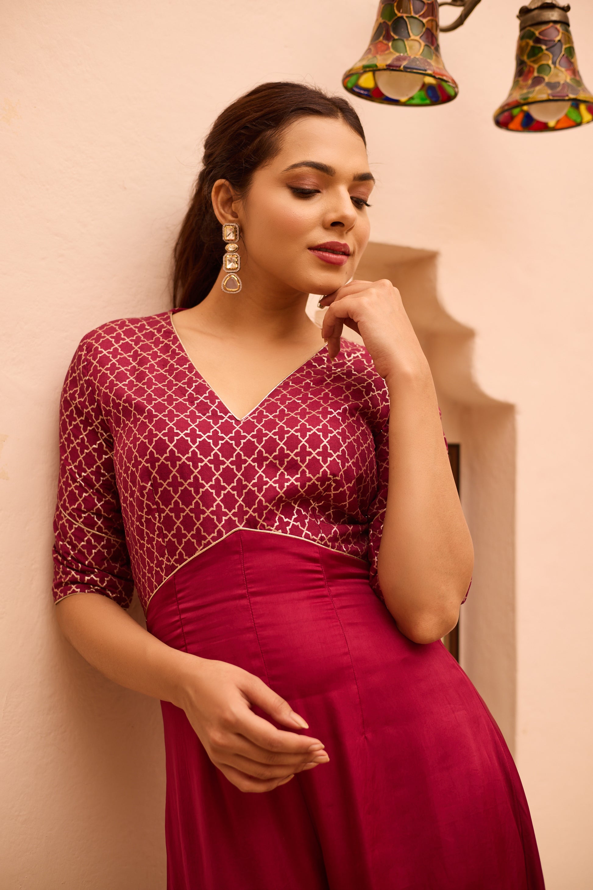 Nura - V neckline jumpsuit