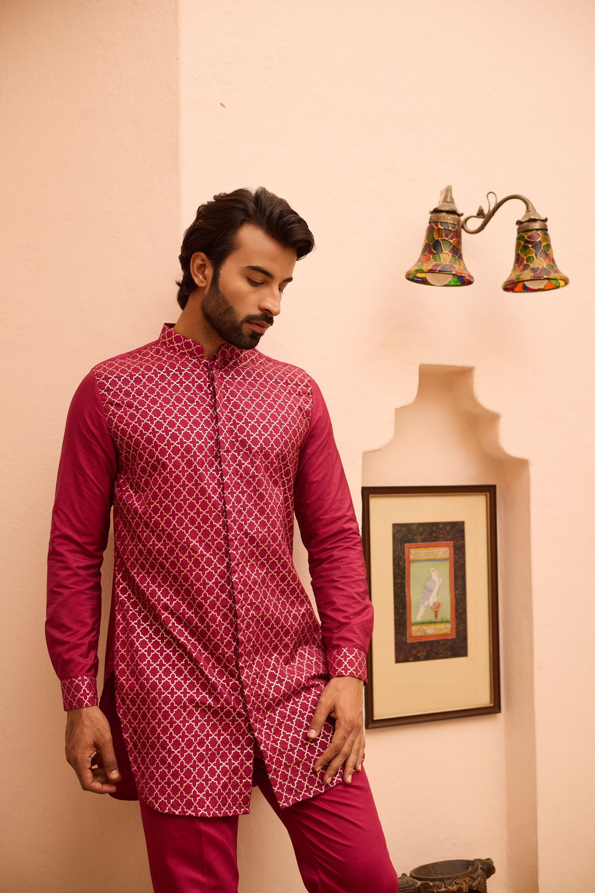 Nuraaz - Mandarin collar kurta