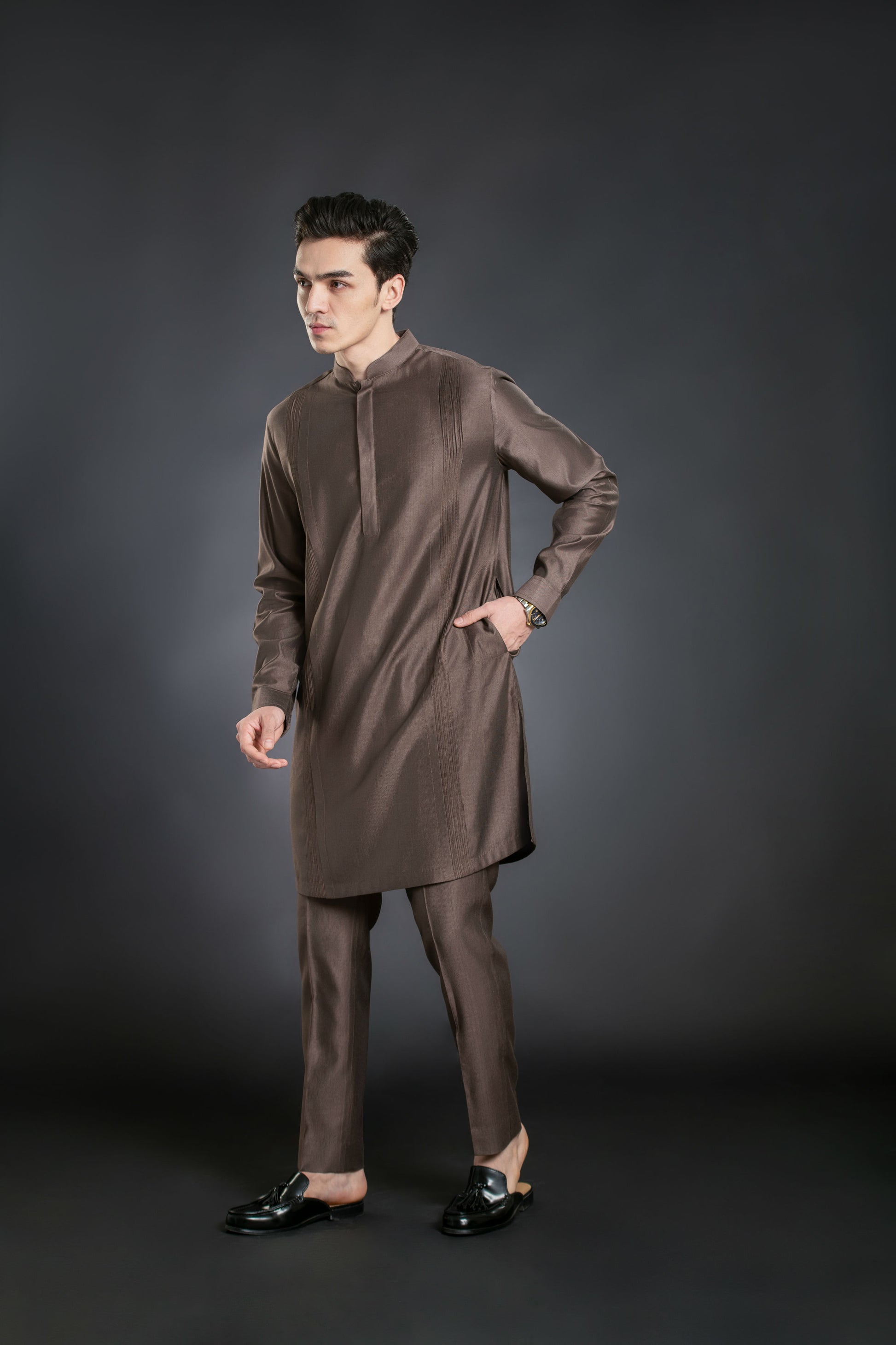 Pin Tuck mens Co-ord set 