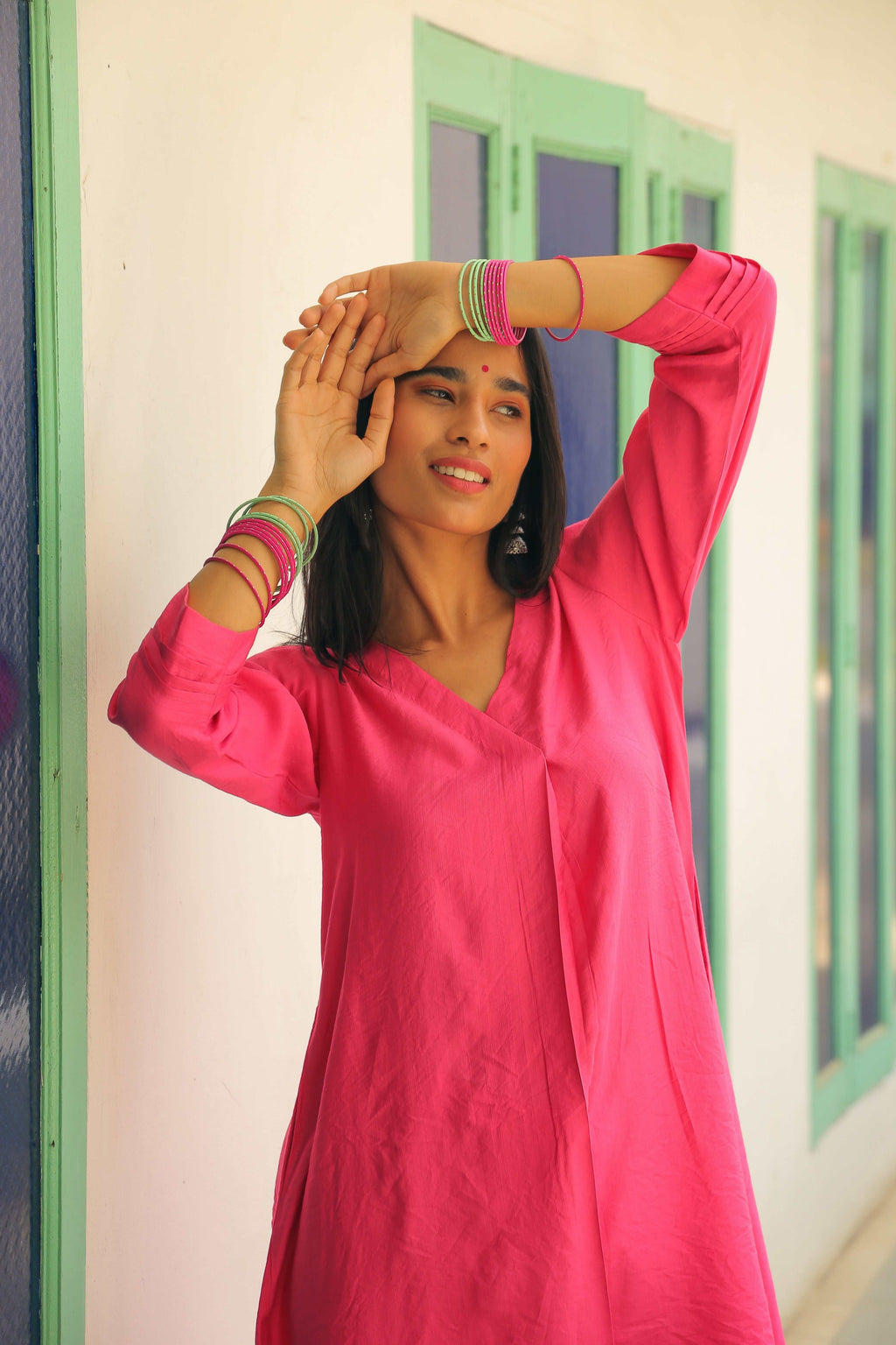 Women’s Hot Pink Co-Ord Set Co-Ord Set Long Co-Ord Set