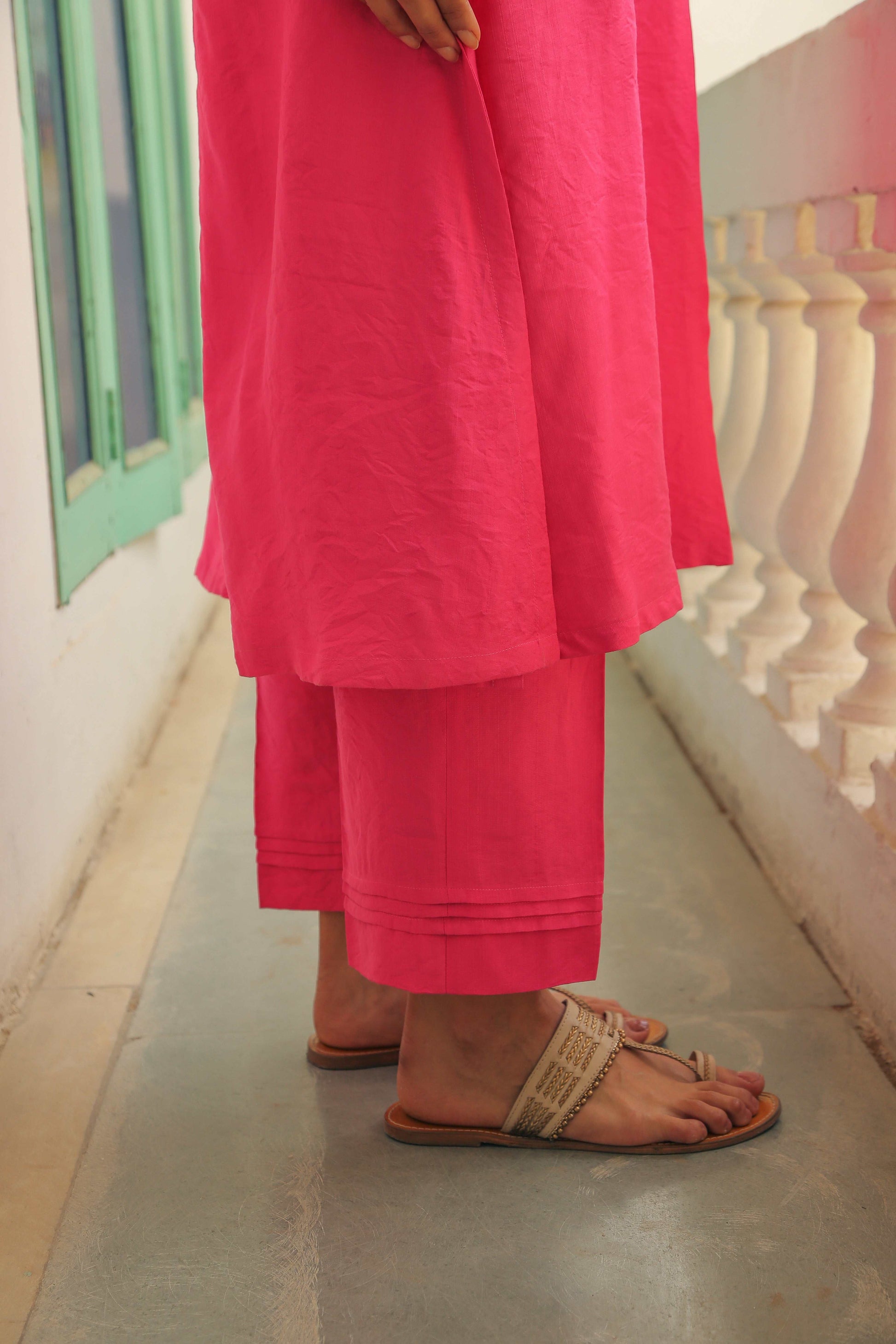 Women’s Hot Pink Co-Ord Set Co-Ord Set Long Co-Ord Set