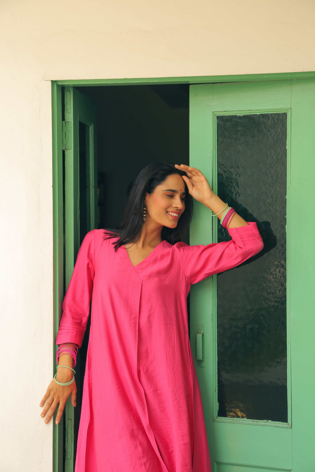 Women’s Hot Pink Co-Ord Set Co-Ord Set Long Co-Ord Set