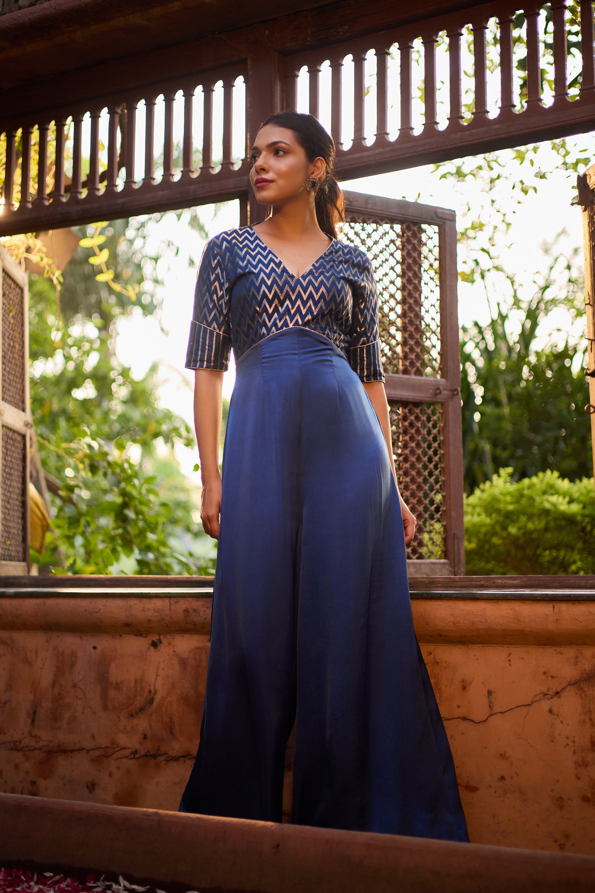 Riyaaz | Blue Women Jumpsuit