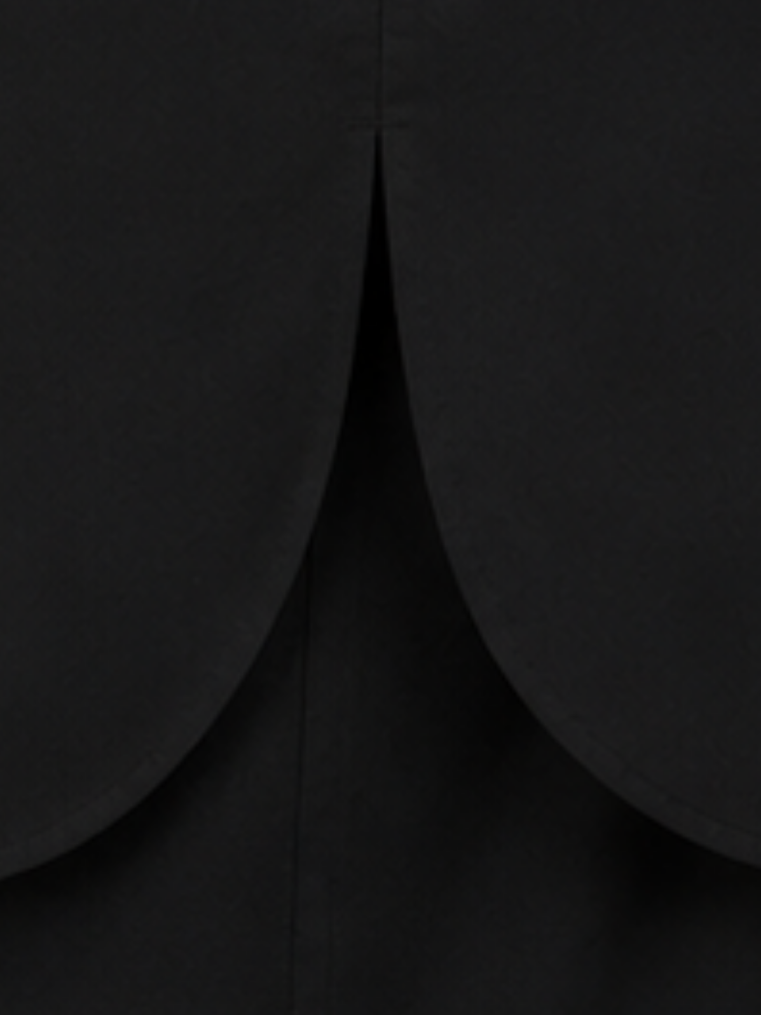 Round Hemline Black Pathani Set