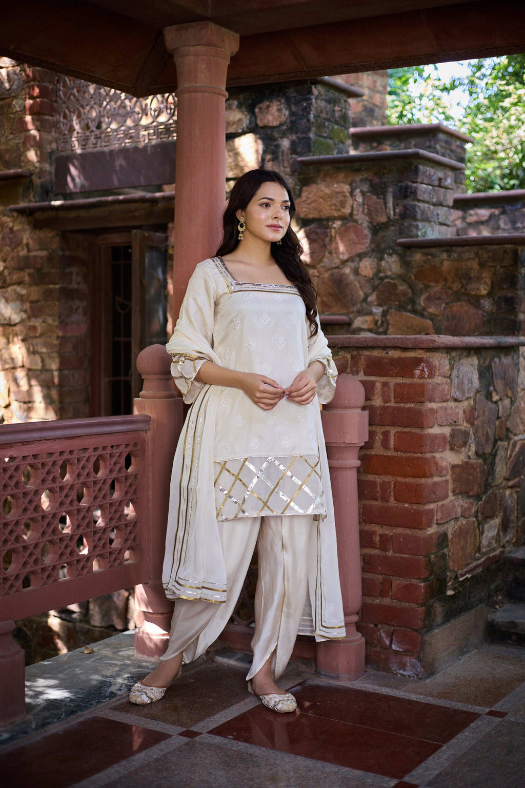 Ruhani - Festive Occassion Silk Women's Tulip Pant Kurta Set Salwar Suit with Dupatta Salwar Suit with Dupatta