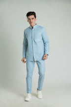 Men's Flap Pocket Linen Co-Ord Co-Ord Set