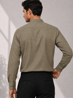 Tailored fit Green Shirt for Men