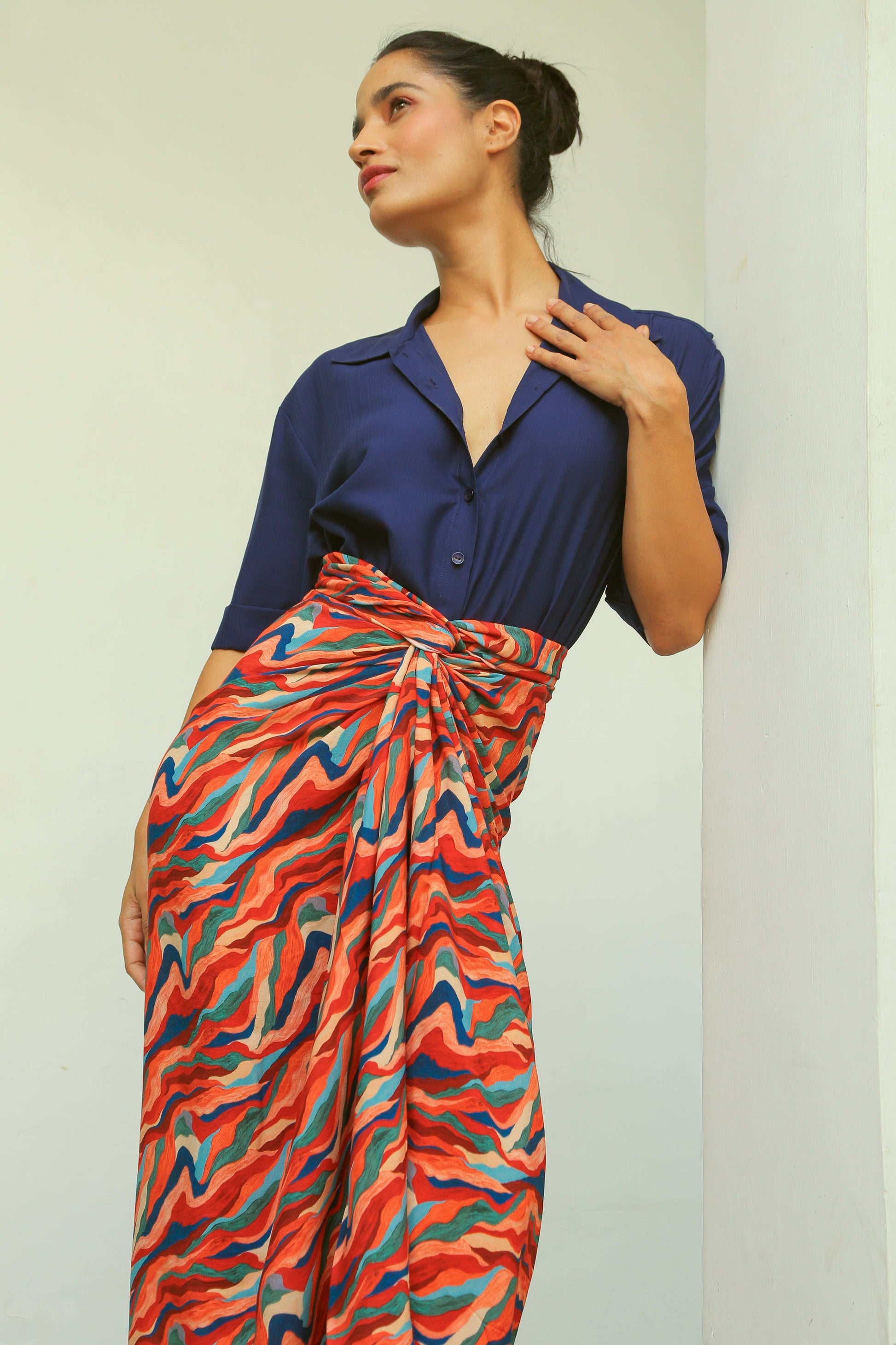 Women’s Wrap Skirt Bottoms Printed Wrap Skirt