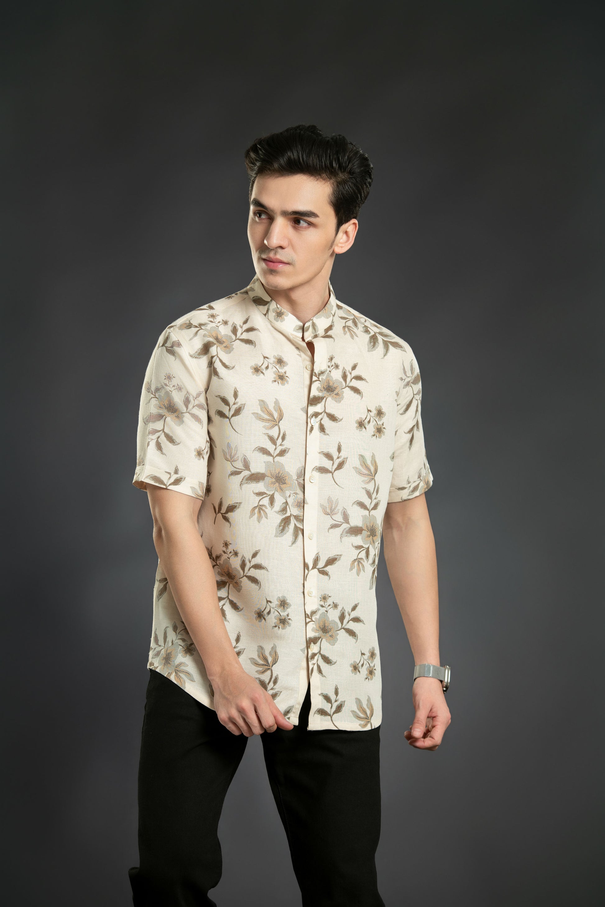 Unique design floral shirt