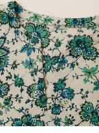 V Neckline Floral Printed Top