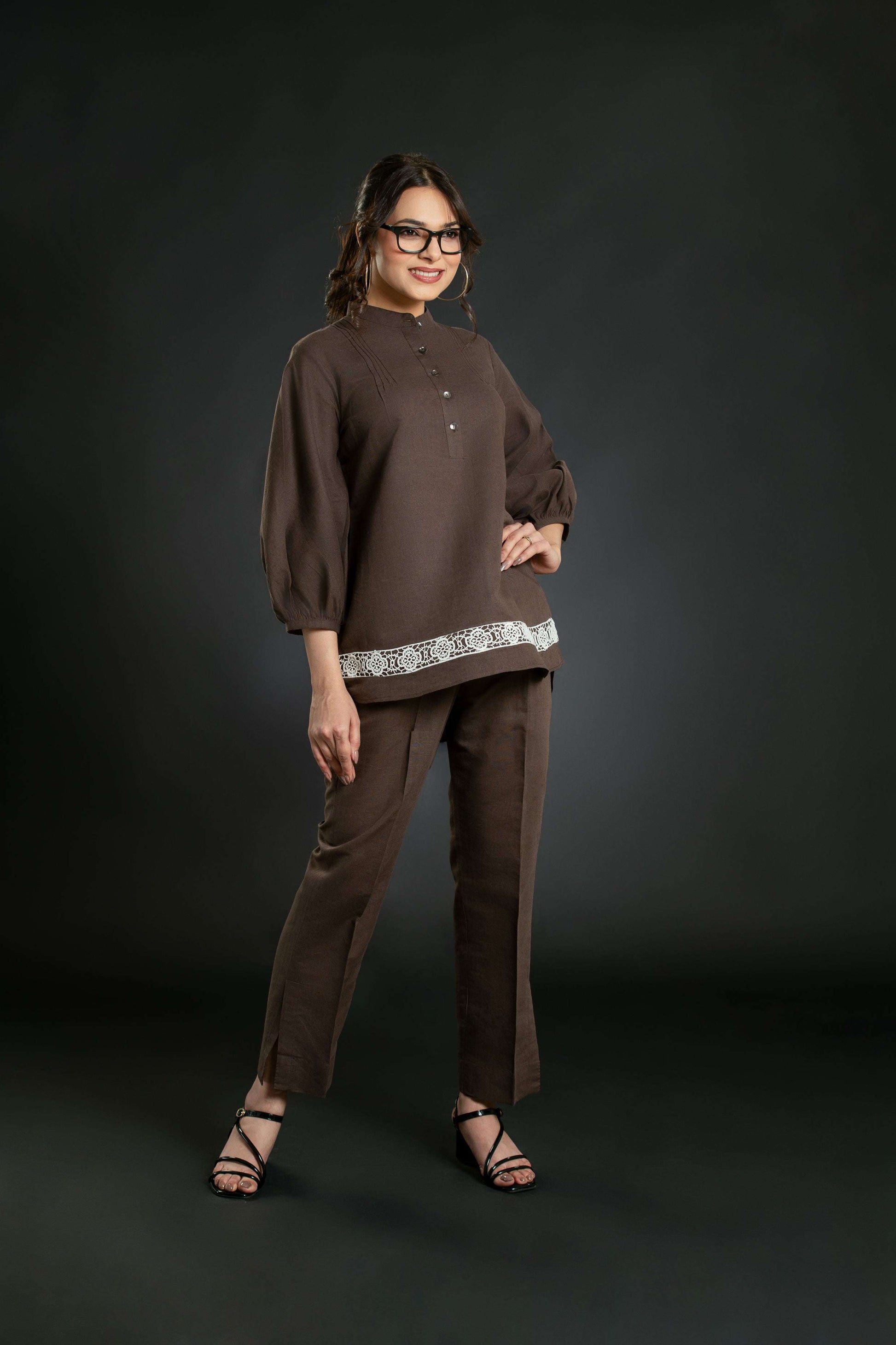 Women's Crochet Lace Short Coord Set Short Co-Ord Set