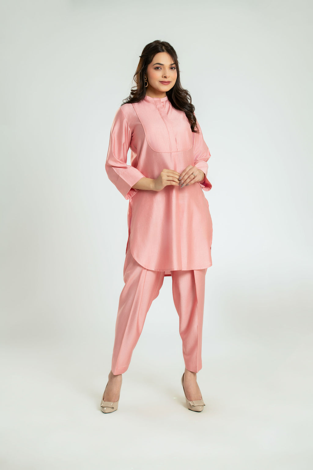 Womten Casual Pink Co-ord set