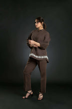 Women's Crochet Lace Short Coord Set Short Co-Ord Set