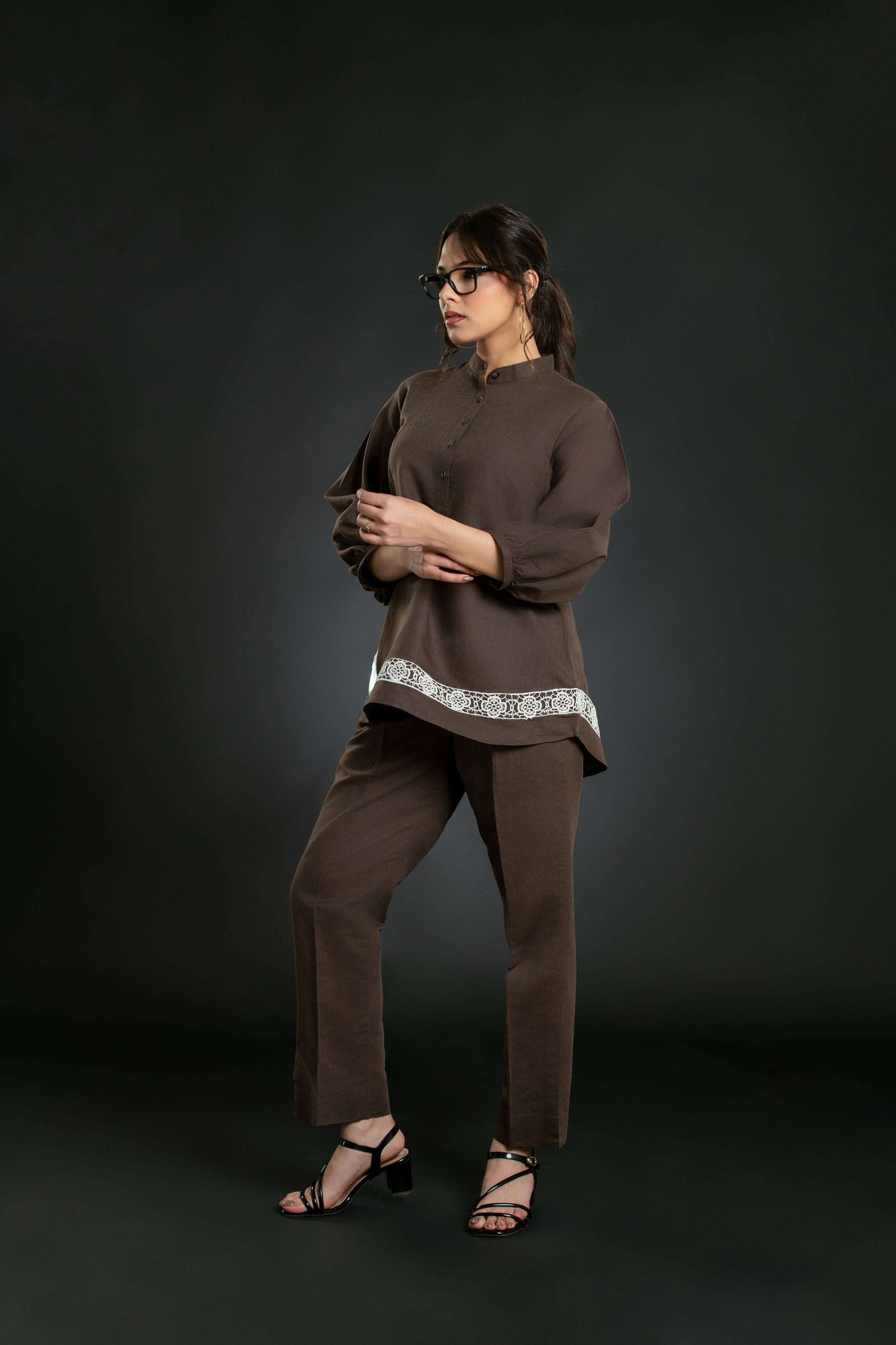 Women's Crochet Lace Short Coord Set Short Co-Ord Set