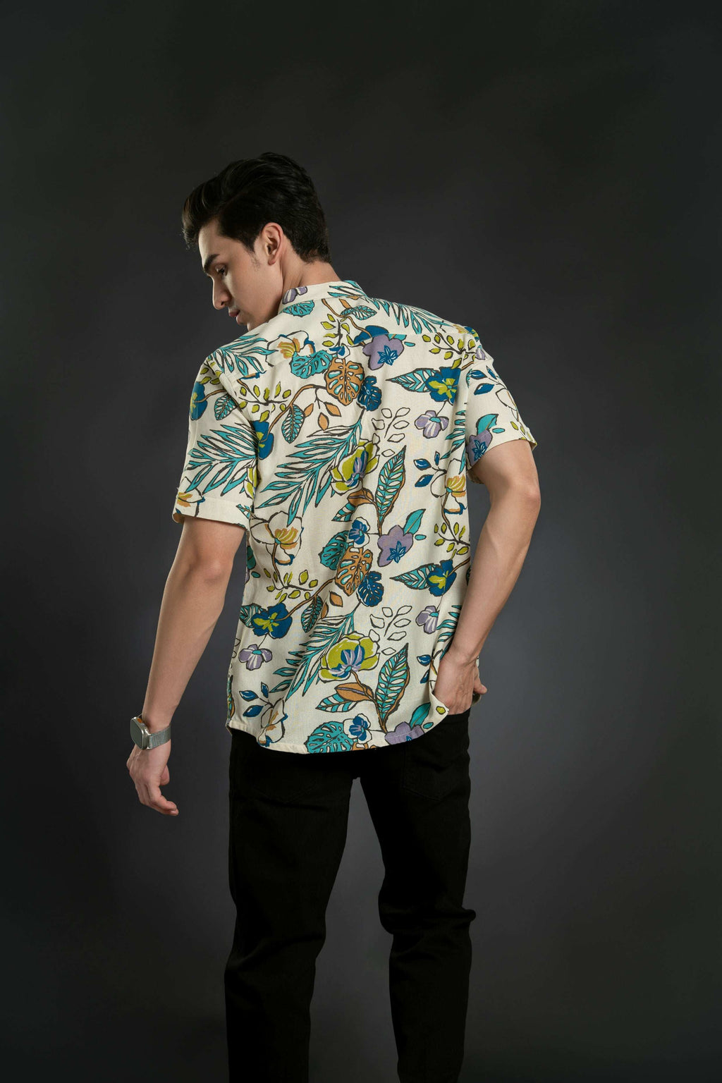 Contemporary Floral Shirt Casual Shirt