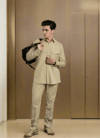 Men's Flap Pocket Linen Co-Ord Co-Ord Set