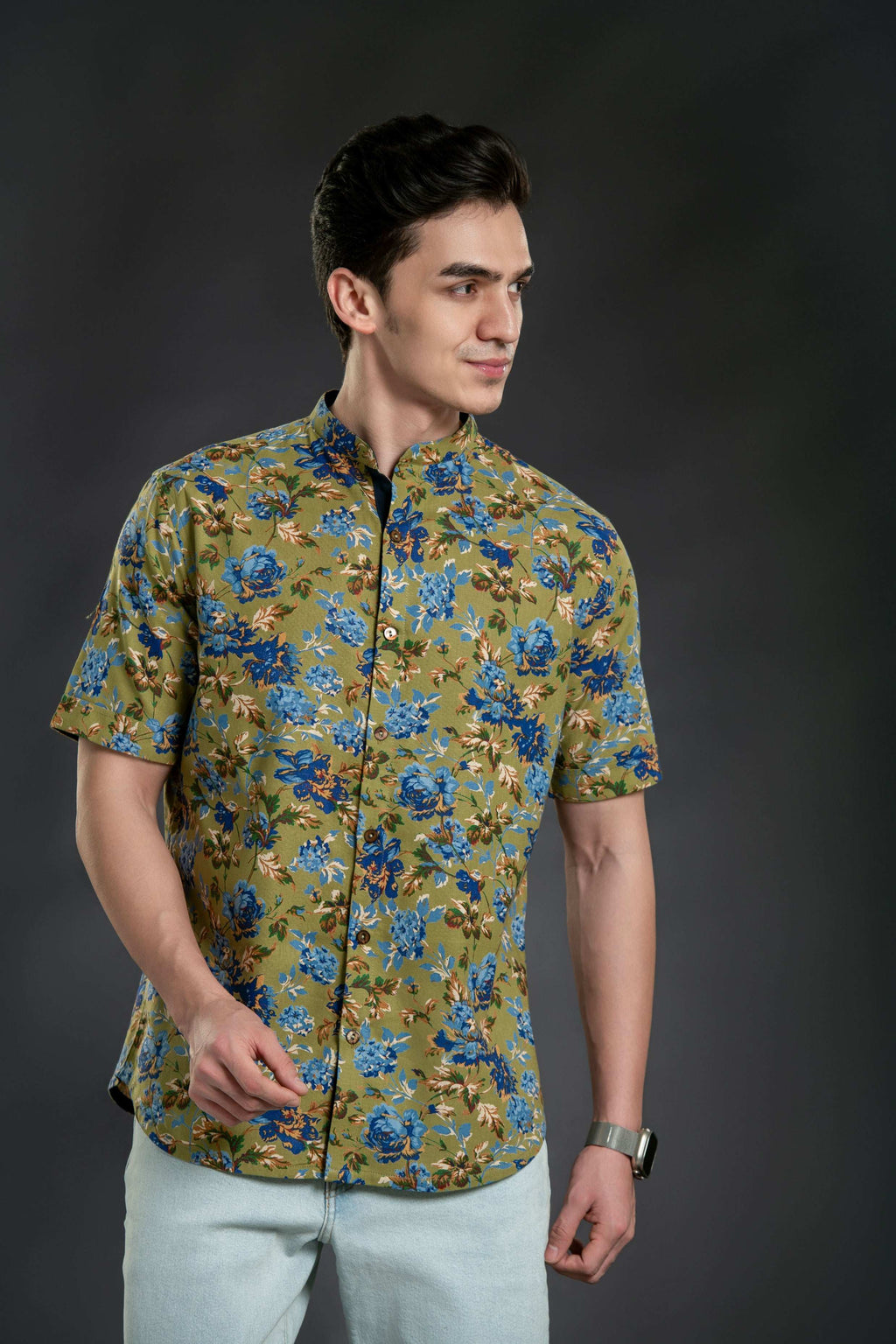 Floral Print Short Sleeve Shirt Casual Shirt