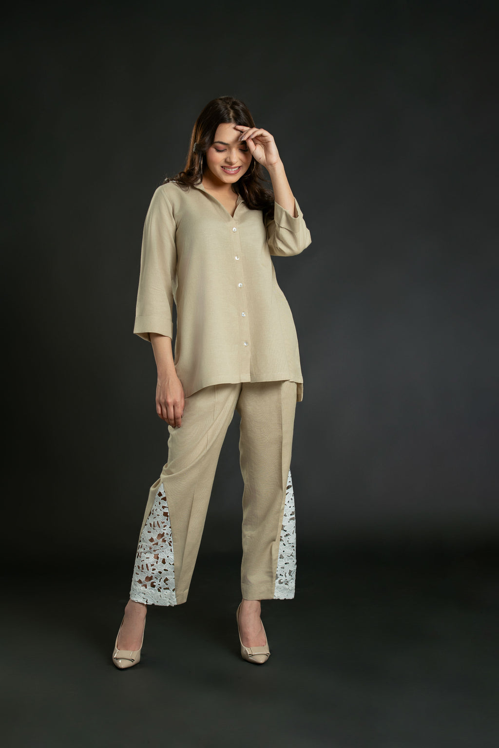 crochet pant co-ord set