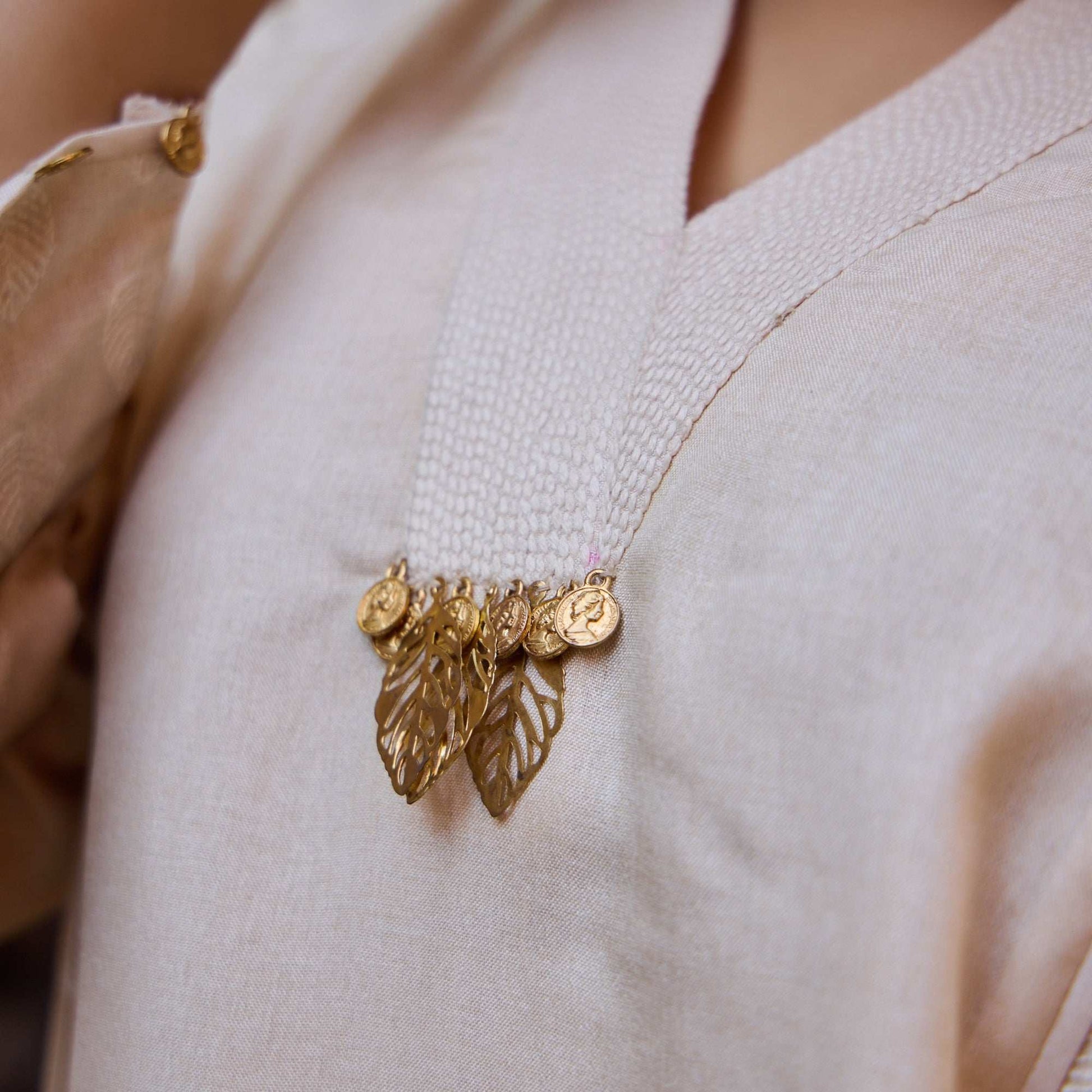 Dilnaaz - V-Neckline 3/4 Sleeves Tussar Silk Women Anarkali Short kalidaar suit Short kalidaar suit