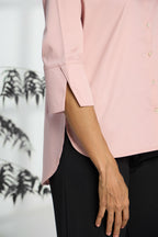 Pale Pink - Cotton Satin Formal Shirt for Women Women's Shirt Women's Shirt