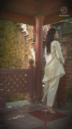 Fiza - Geometric One-Sided Flowy Festive Women Co-ords Set Fusion Co-ord Set Fusion Co-ord Set
