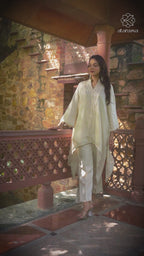Noor - Formal & Festive Luxurious Silk Co-ords Set for Women Fusion Co-ord Set Fusion Co-ord Set
