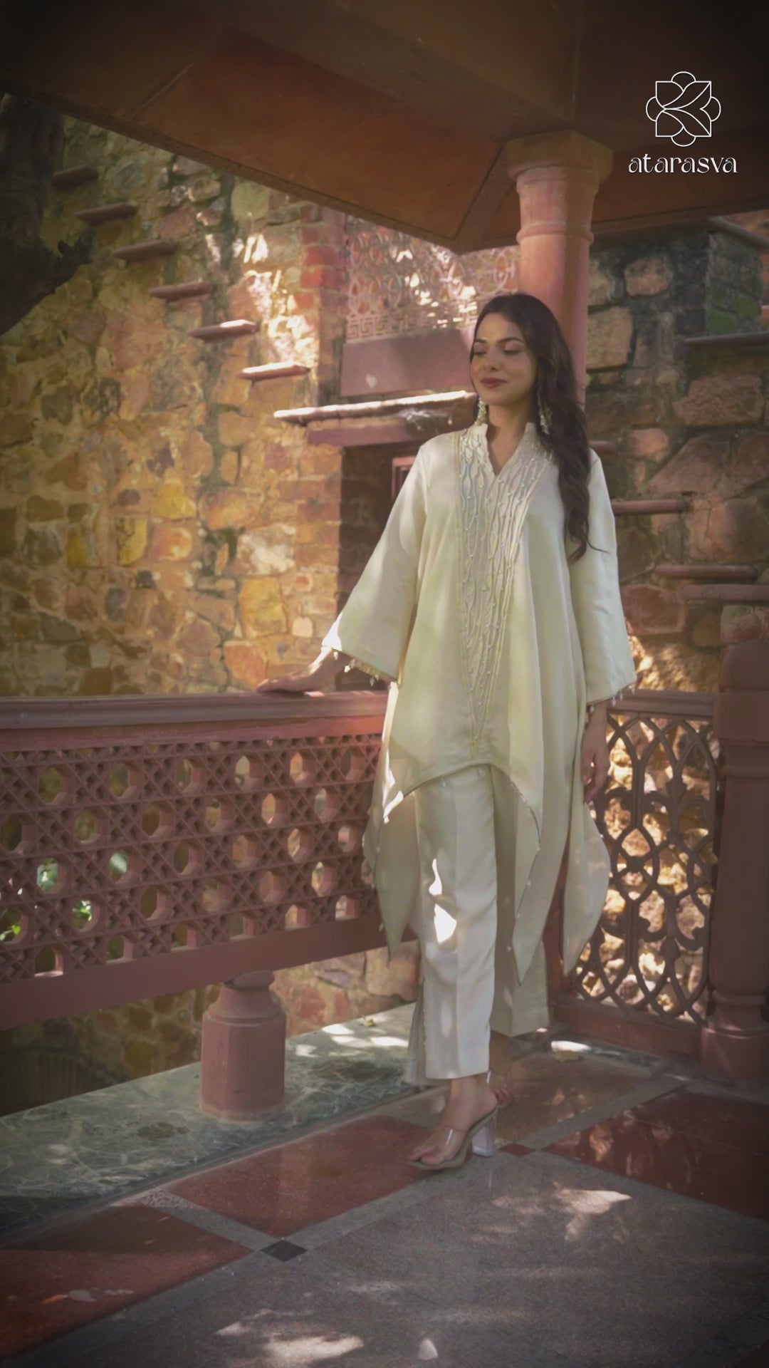 Noor - Formal & Festive Luxurious Silk Co-ords Set for Women Fusion Co-ord Set Fusion Co-ord Set